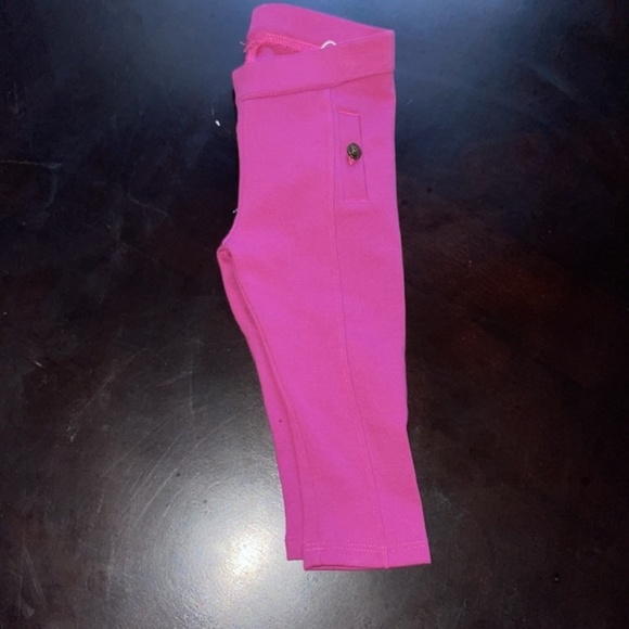 Janie and Jack Magenta Rosebud Ponte Leggings 6-12M - Picture 3 of 7
